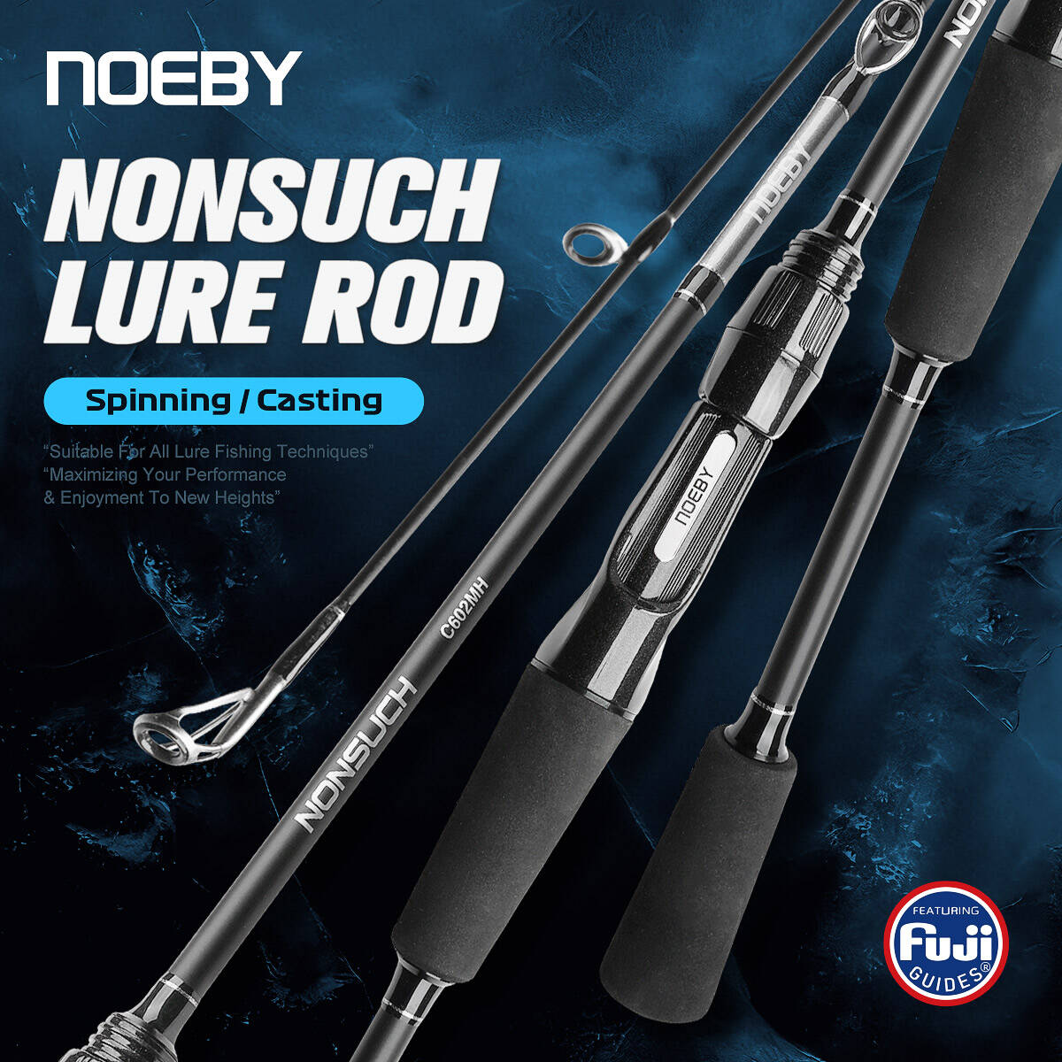 Fishing Equipment Guide - Wędka spinningowa/castingowa NOEBY 1.83m 1.98m 2.13m