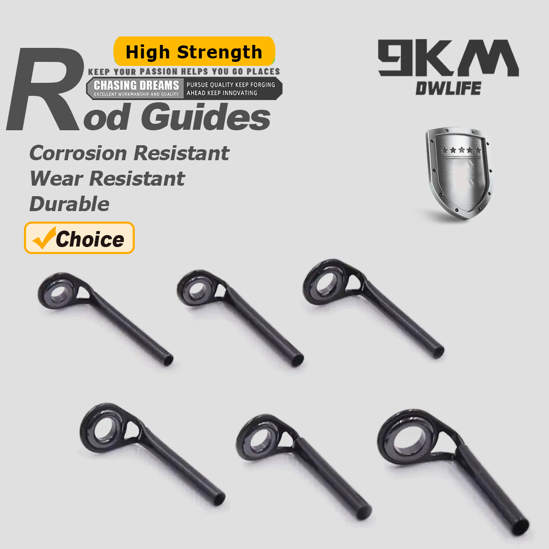 Fishing Equipment Guide - Prowadnice wędkarskie 5 ~ 10 sztuk