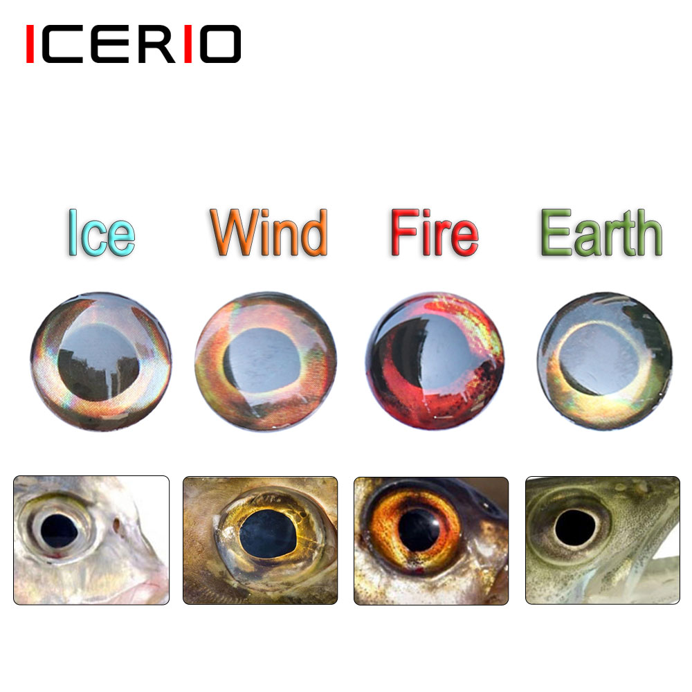Fishing Equipment Parts - ICERIO 100 sztuk holograficzne 3D 4D