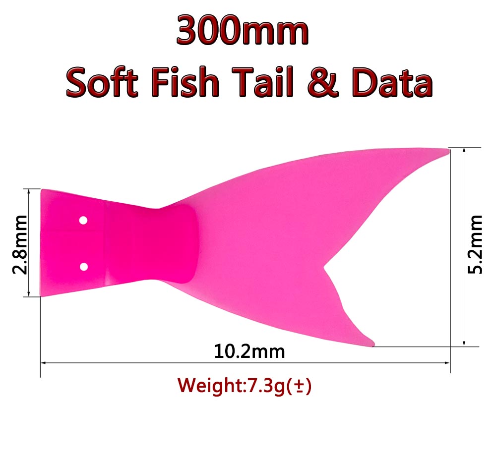 6 SZT. 300mm Zamienny Ogon do  – Fishing Equipment Japan recenzja i cena