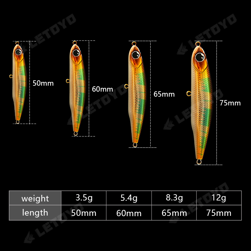 LETOYO Sinking Pencil 17g 12g- – Fishing Equipment Parts recenzja i cena