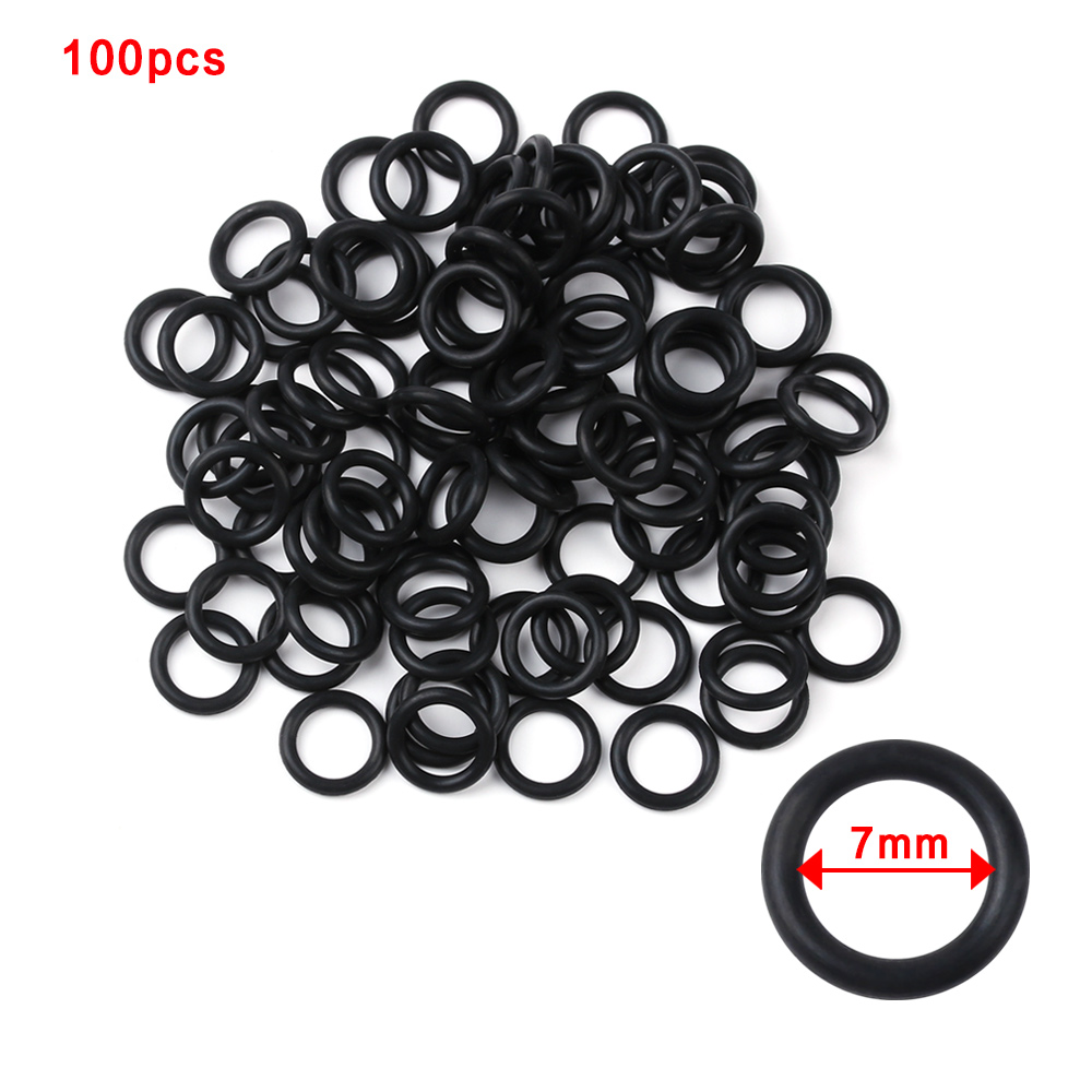 100 szt. Czarne gumowe o-ringi – Fishing Equipment Stores recenzja i cena